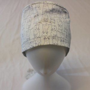 Gray Cats Surgical Scrub Cap Dentist Vet Chemo Hat